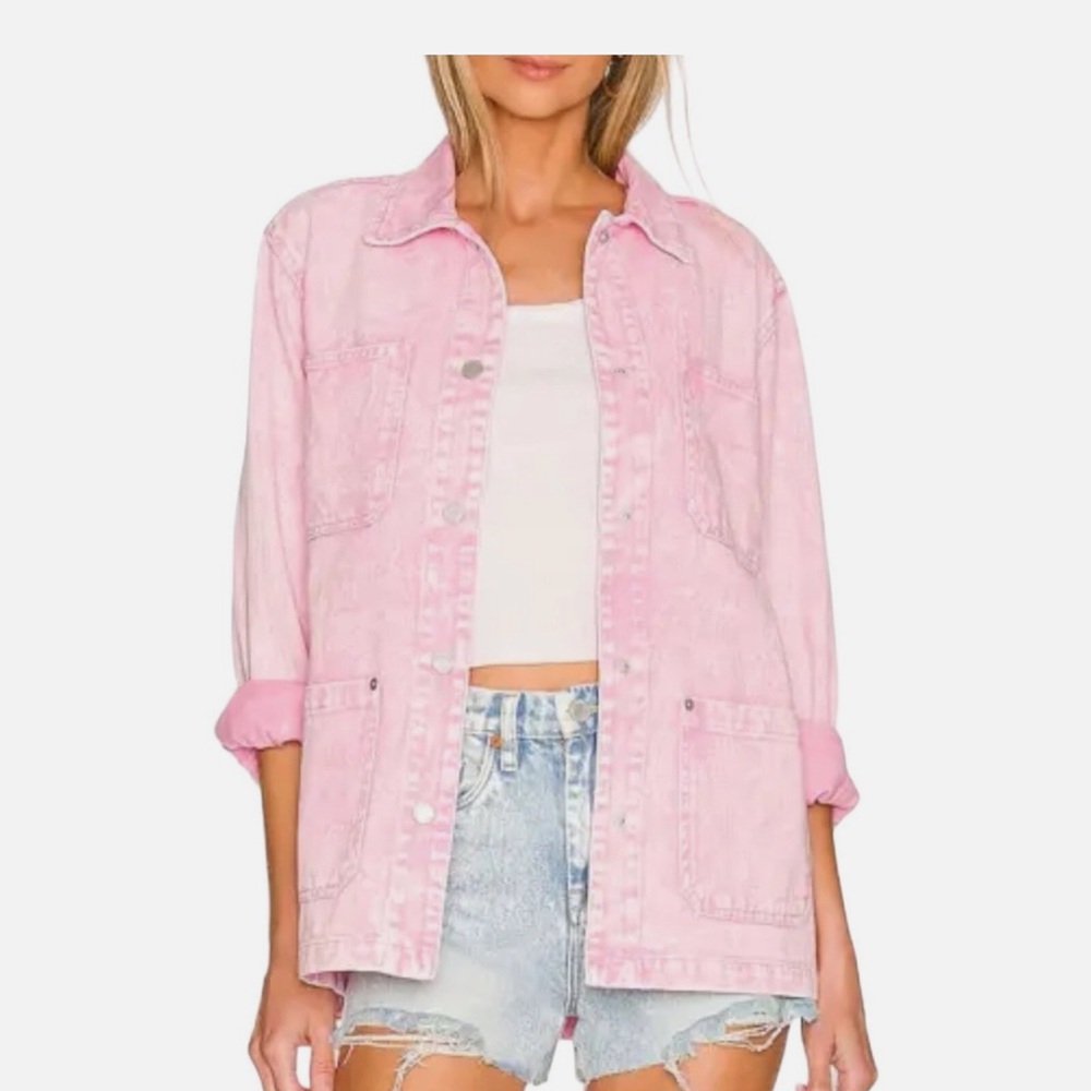 Blank NYC Light Pink Jean Jacket